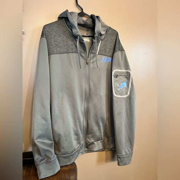Majestic Other - Detroit Lions Football Zip up Sweatshirt by Majestic‎ Thermabase